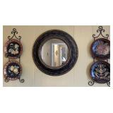 Tuscan Style Mirror and Wall Decor Grouping