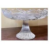 Mikasa Crystal Snowflaker Pedestal Dish