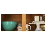Pedestal Cake Stand, Chopper and Misc