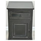 Black Distressed Side Table