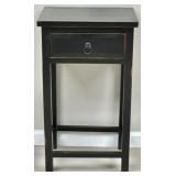 Black Distressed Side Table