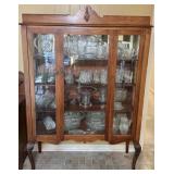 Queen Anne Display Cabinet (Contents Not Incl)