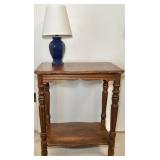 Vintage Night Stand and Lamp
