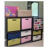 Cubicle Storage Shelving and Contents