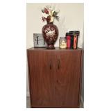 Wooden Storage Chest w/Contents