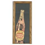 Framed Double Cola Vintage Sign