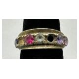 10k Gold Ring with Gemstones