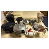 Pots, pans, canning supplies, and more
