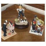 3 Norman Rockwell Figurines