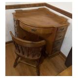 Hard Rock Maple Corner Desk