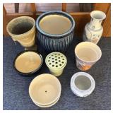 Assorted flower pots