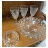 Fostoria Americana  Bowl, Goblets & More