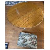 Oak Coffee Table & Foot Stool