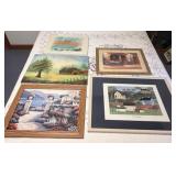 5 pieces misc artwork