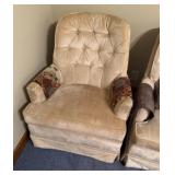 Pair of swivel side chairs