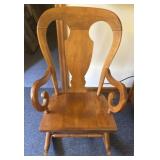 Wooden rocking chair