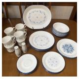 Corelle "Blue Fleur" dishes