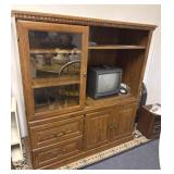 Entertainment center and tv