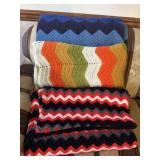 3 handmade afghans