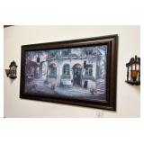 "Ginoï¿½s Pizzeria" by Ruane Manning framed print