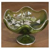 Viking Glass "Flanders" footed bowl