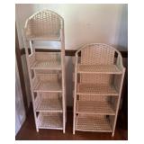 2 Wicker Shelves