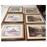 6 framed artwork pieces