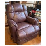 Red Brown Leather Recliner