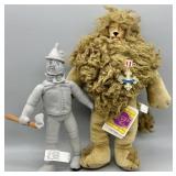 Wizard of Oz Tin Man & Courage The Cowardly Lion