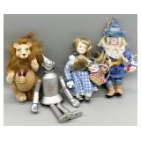 (4) VTG BRN Smithsonian Wizard of Oz Ornaments