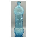 Empoli Aqua Turquoise Blue Glass Decanter