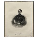 1866 Civil War Gen Winfield Scott Hancock Portrait