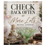 CHECK BACK FOR NEW LOTS COMING!!