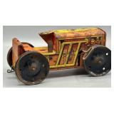 1930s Marx Tin Litho Wind Up Farm Tractor Crawler