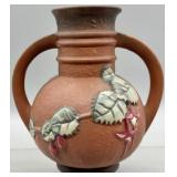Roseville Pottery Fuchsia Double Handled Vase