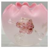 Antique Blown Glas Victorian Rose Bowl