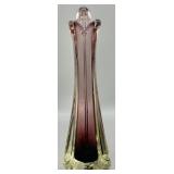 Mid-Century Murano Style Amethyst Swung Vase