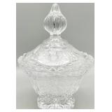 Vintage German Lidded Crystal Candy Dish