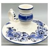 Deflt Blue Holland Chamberstick Candleholder
