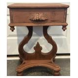 Vintage Lyre Side Table