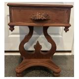 Vintage Lyre Side Table