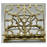Vintage Ornate Brass Book Music Stand Holder