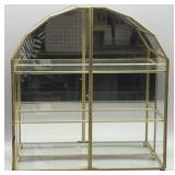 Arched Brass and Glass Display Case