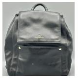 Kate Spade Black Leather Adjustable Strap Backpack