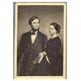 1860s Abraham & Mary Todd Lincoln CDV Photo