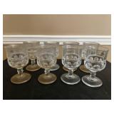 Kings Crown Clear Glass Goblets