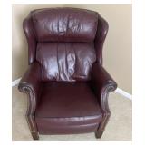 Reclining Burgundy Arm Chair