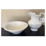 Wash Stand Bowl & Pitcher