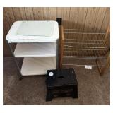 Shelves and step stool