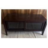 TV Stand w/ sliding glass front doors